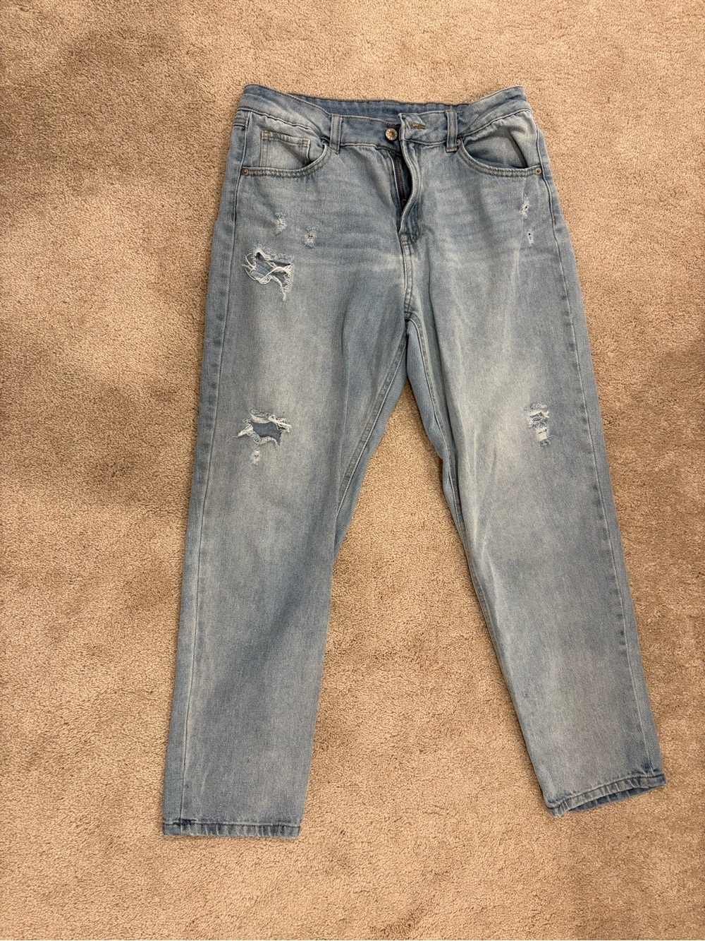 Light Blue Distressed Women’s Jeans